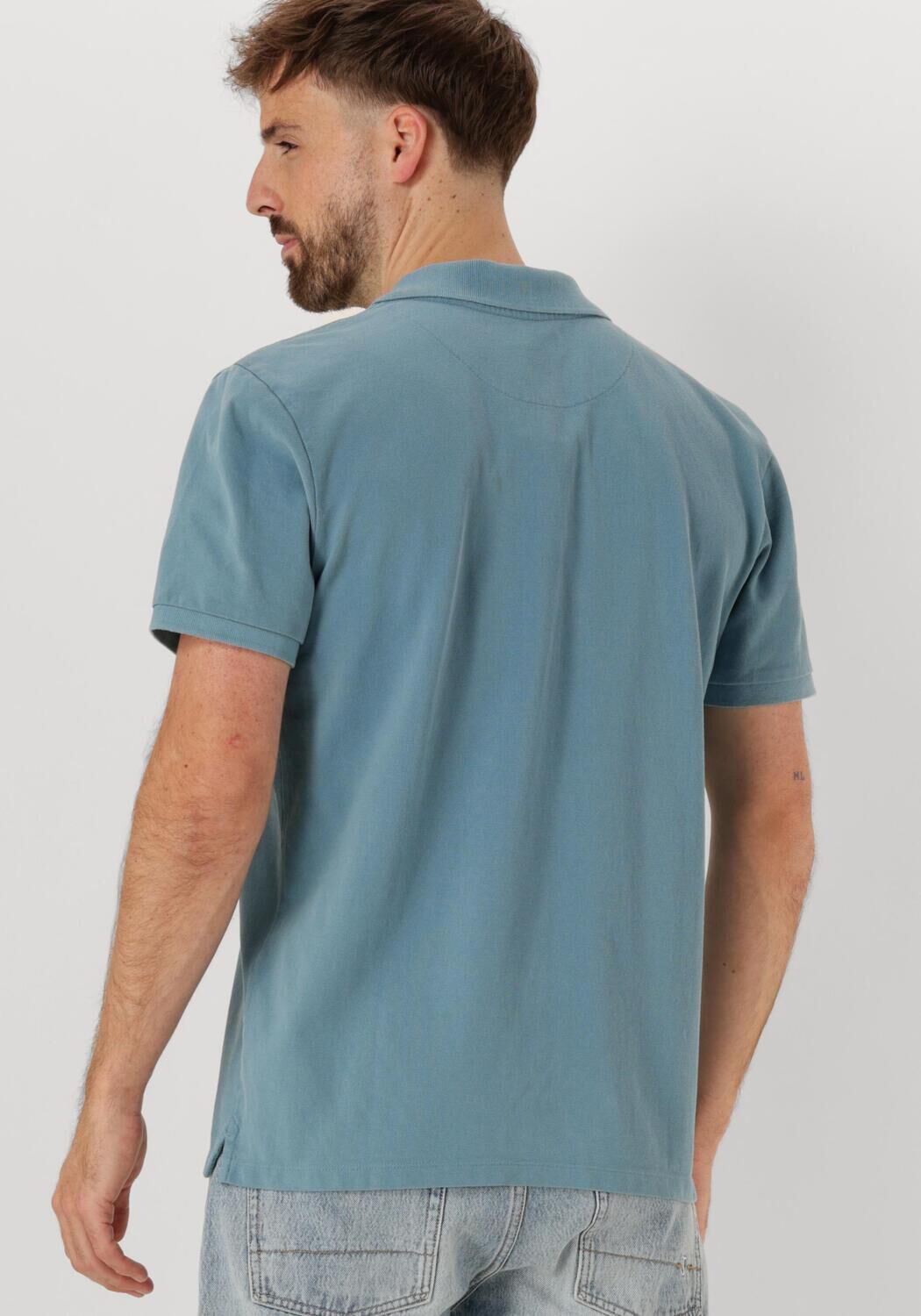 BUTCHER OF BLUE Heren Polo's & T-shirts Army Pique Polo Blauw