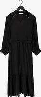 Zwarte CO'COUTURE Midi jurk PETRA FRILL DRESS