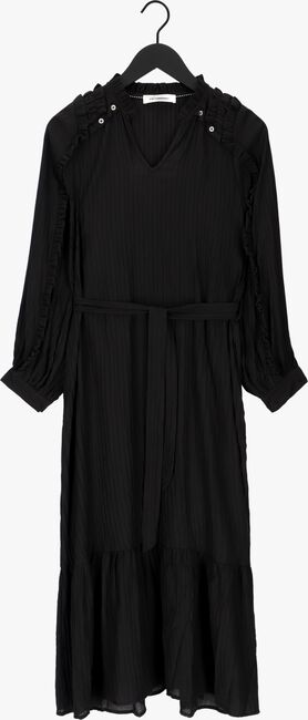 Zwarte CO'COUTURE Midi jurk PETRA FRILL DRESS - large