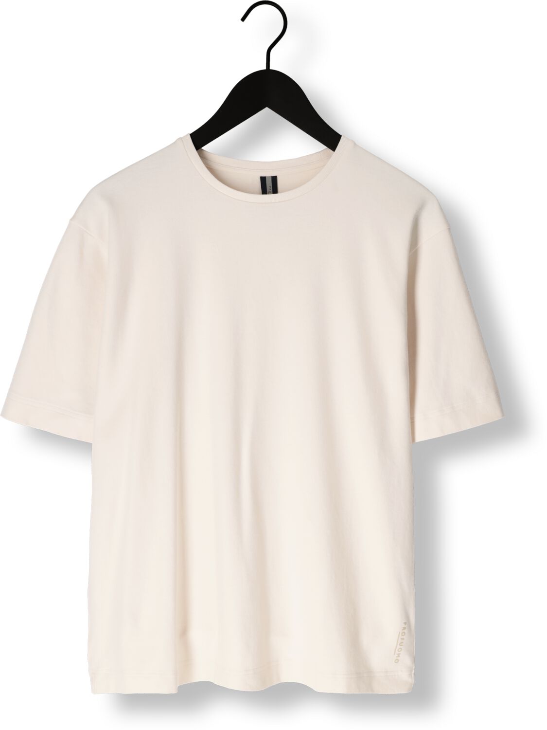 PROFUOMO Heren Polo's & T-shirts T-shirt Crewneck Oversized Ss Ecru