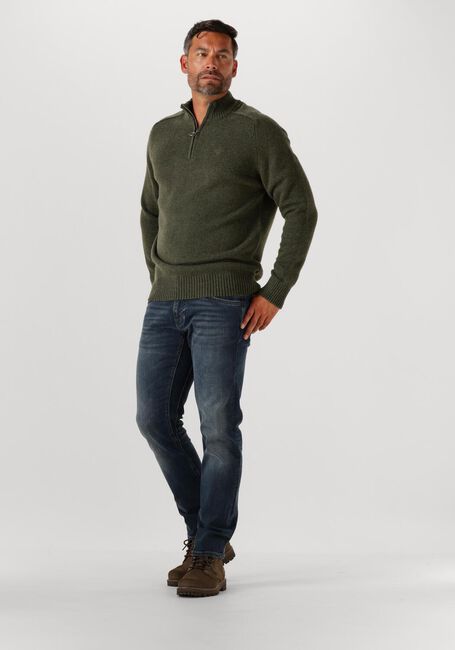 Groene BARBOUR Trui GRANGETWON HALF ZIP KNITTED JUMPER - large