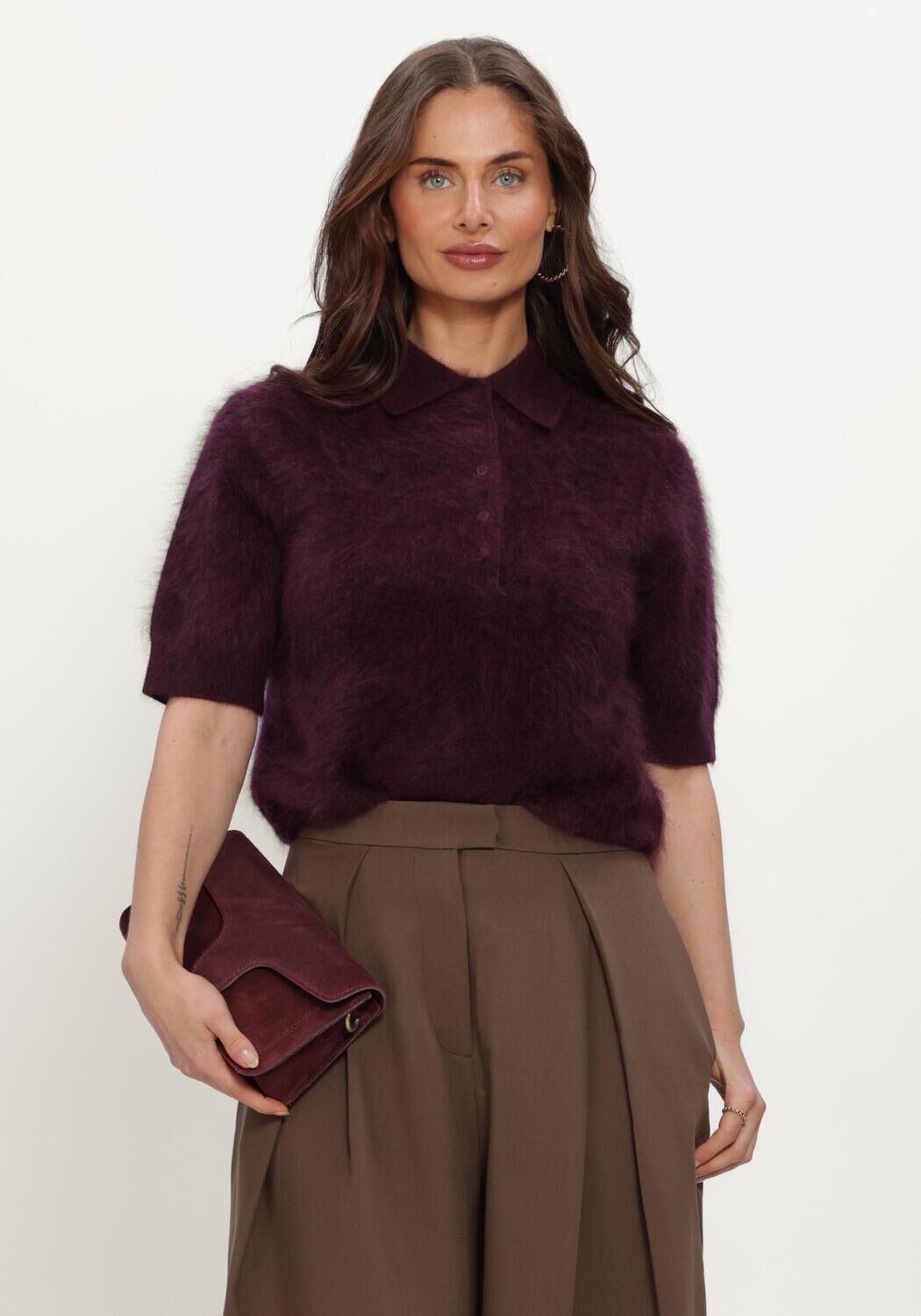 LINA LOCCHI Dames Truien & Vesten Ll-betty Bordeaux