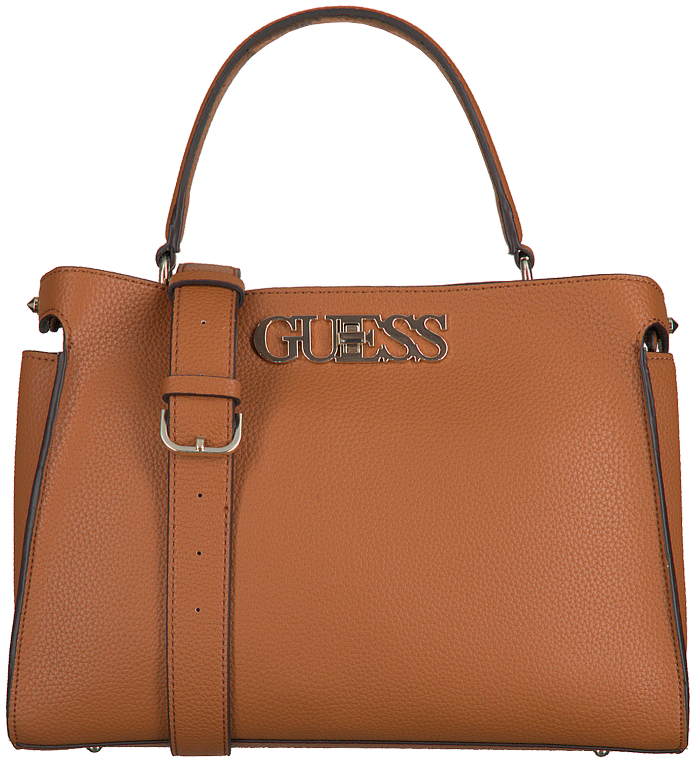 Cognac GUESS Handtas UPTOWN CHIC TURNLOCK SATCHEL Omoda