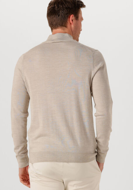 Zand PROFUOMO Trui PULLOVER HALF ZIP MERINO - large