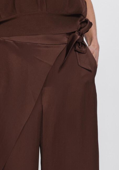 Bruine SUMMUM Broeken TROUSERS HEAVY SILKY - large