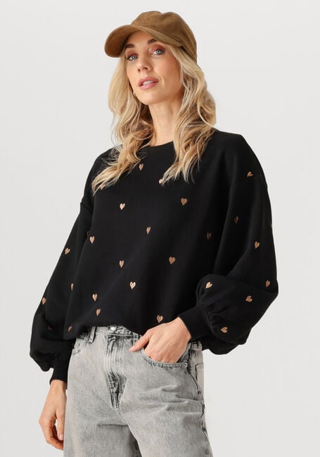 Zwarte YDENCE Trui SWEATER HEARTS - large