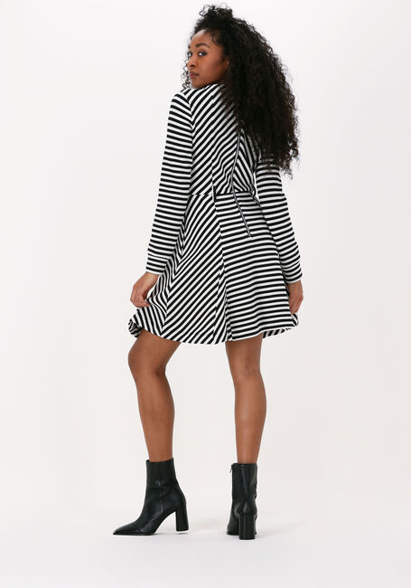 Zwarte VANILIA Mini jurk STRIPE TRACK DRESS - large