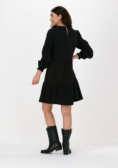 Zwarte MSCH COPENHAGEN Mini jurk MEADOW ANNEKE LS DRESS - large