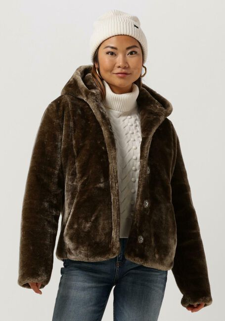 Taupe GIACOMO THE JACKET Faux fur jas 6513580 - large