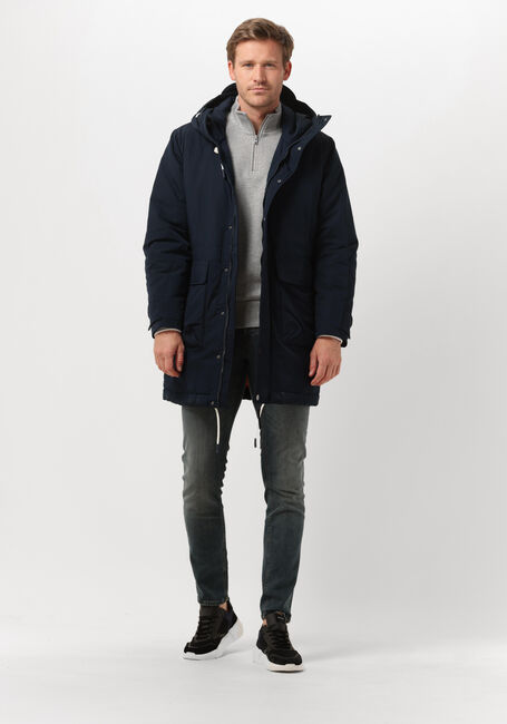 Blauwe CAST IRON Slim fit jeans RISER SLIM AGED DARK WASH - large