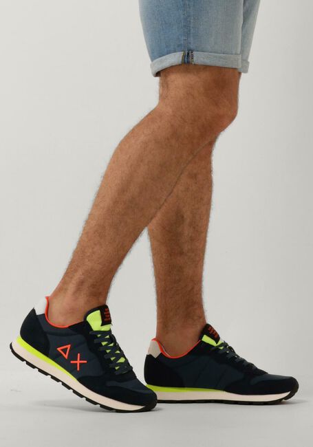 Blauwe SUN68 Lage sneakers TOM FLUO - large