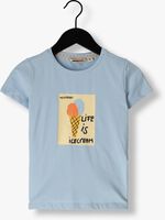 Lichtblauwe MOODSTREET T-shirt GIRLS T-SHIRT PRINT - medium