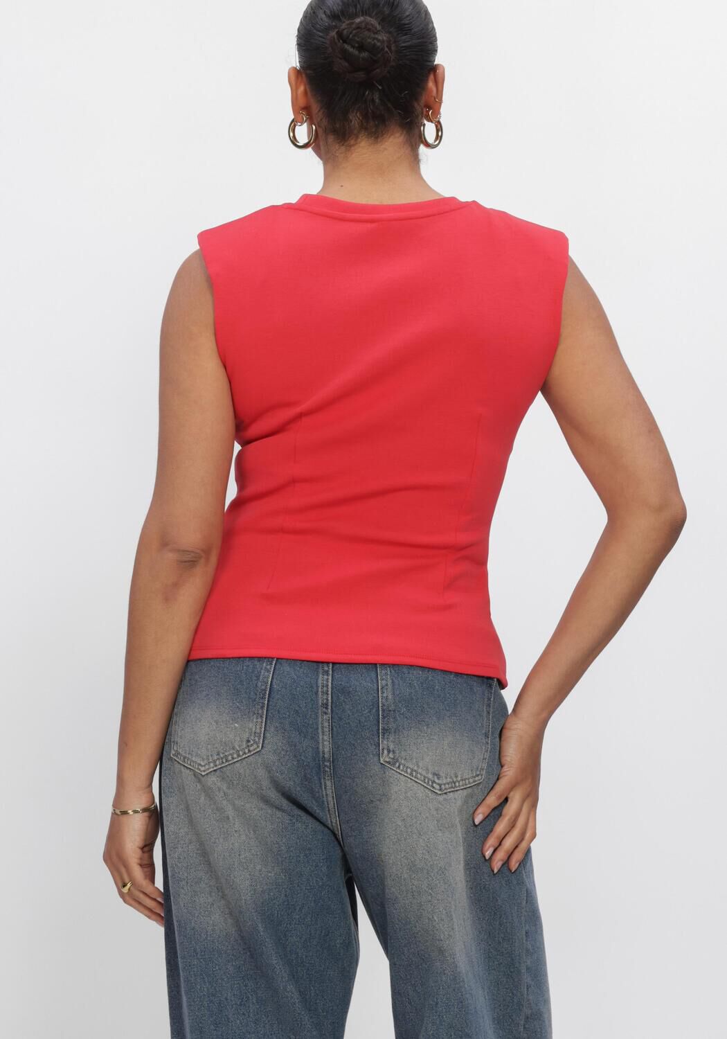 Rode Y.A.S. Tops & T-shirts YASPINA SL TOP NOOS - large