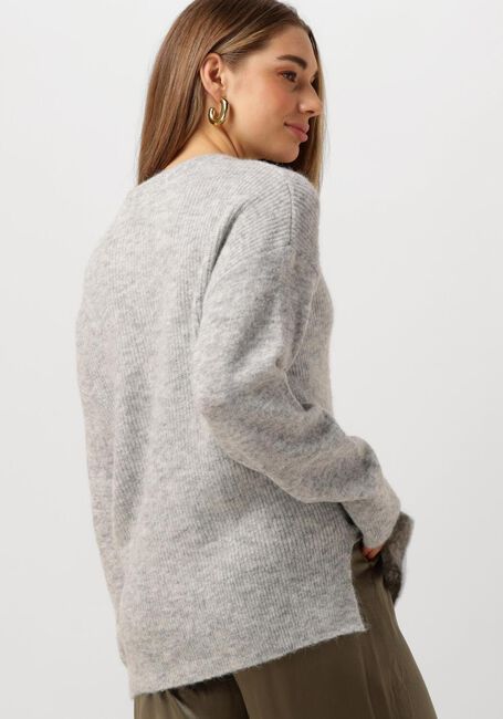 Grijze VANILIA Trui ABIGAIL STRUCTURED SWEATER - large