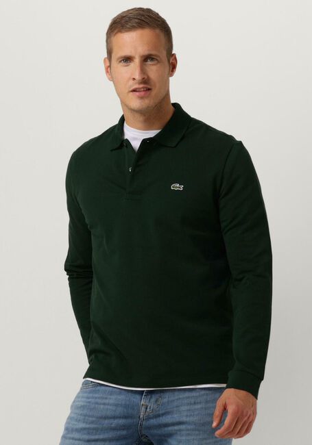 Donkergroene LACOSTE Polo 1HP2 MEN LONG SLEEVED BEST POLO - large