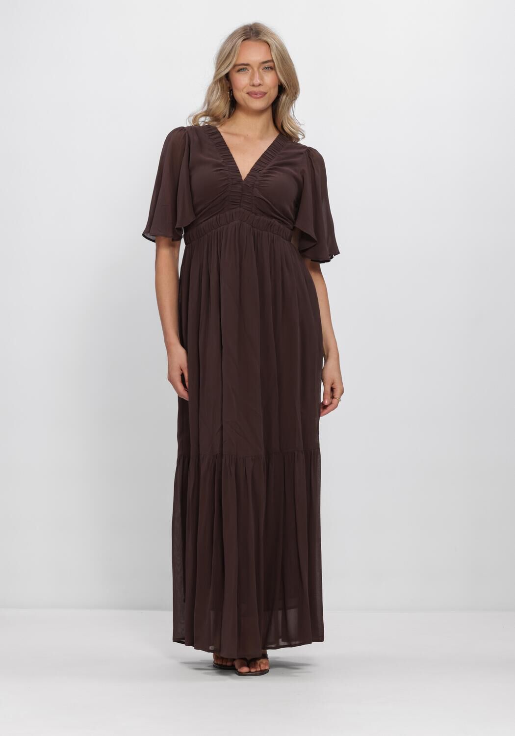 Bruine LINA LOCCHI Maxi jurk LL-ALLESIA - large