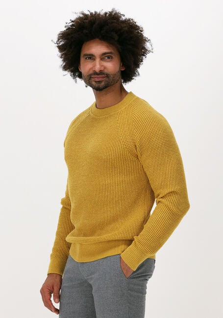Gele SELECTED HOMME Trui SLHSENNI LS KNIT MOCK NECK W - large