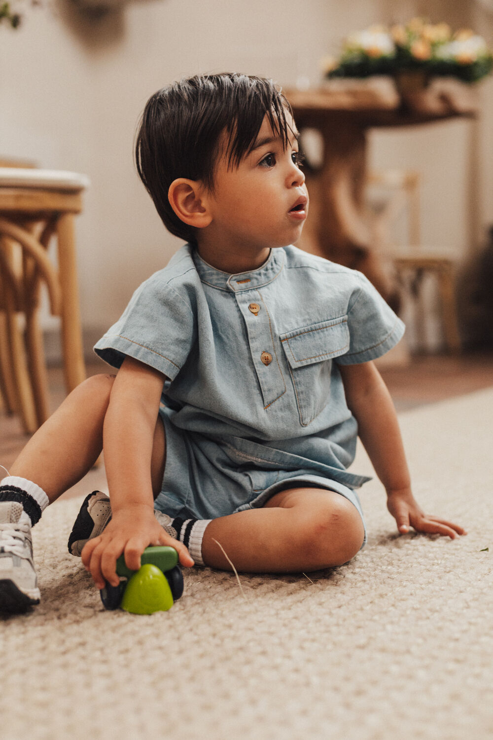 Lichtblauwe BAJE STUDIO Polo MAAS - large