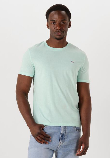 Mint TOMMY JEANS T-shirt TJM XSLIM JASPE HTR TEE EXT - large