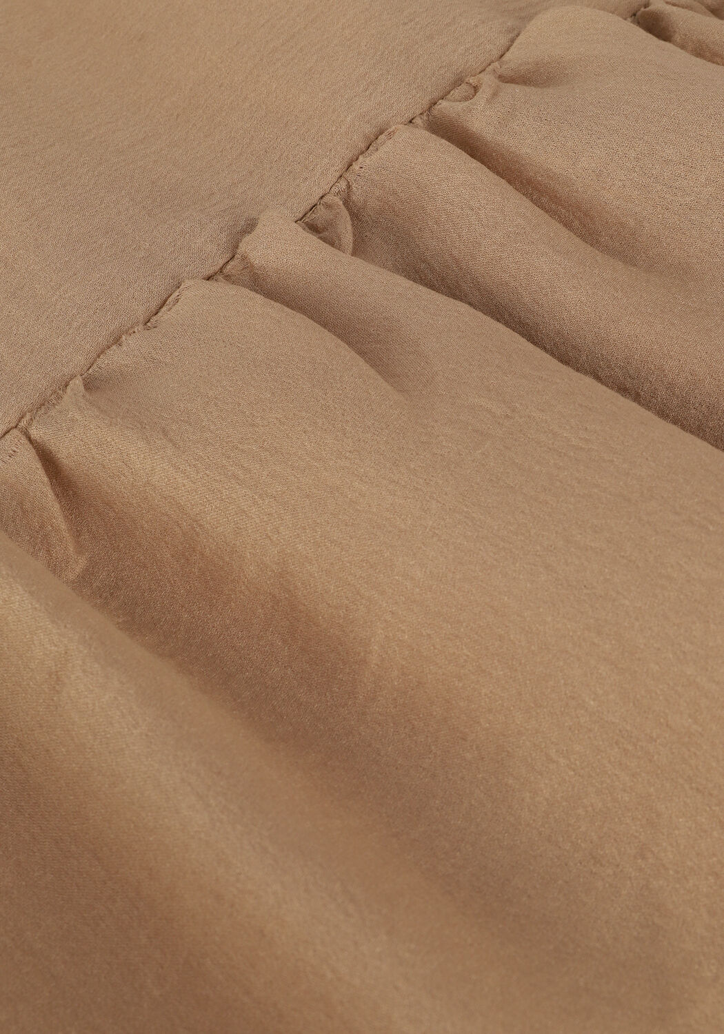 Camel BRUUNS BAZAAR Midi jurk ZARA LUCA DRESS - large