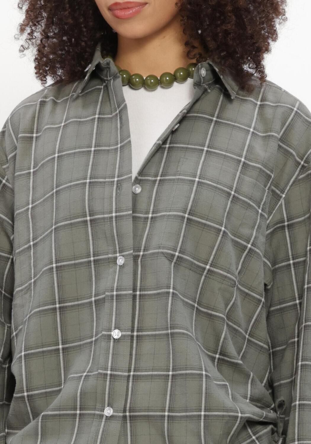 Groene CATWALK JUNKIE Blouses CHECK BLOUSE - large