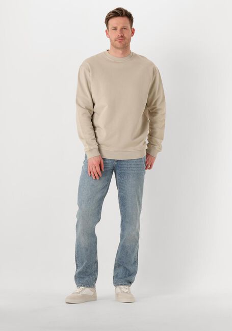 Beige PURE PATH Sweater LOOSE FIT CREWNECK LS SWEATERS - large