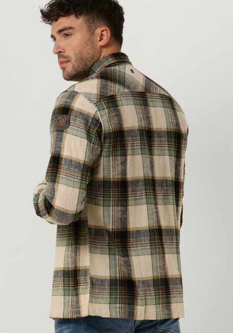 Groene PME LEGEND Casual overhemd LONG SLEEVE SHIRT COTTON YARN DYED CHECK - large