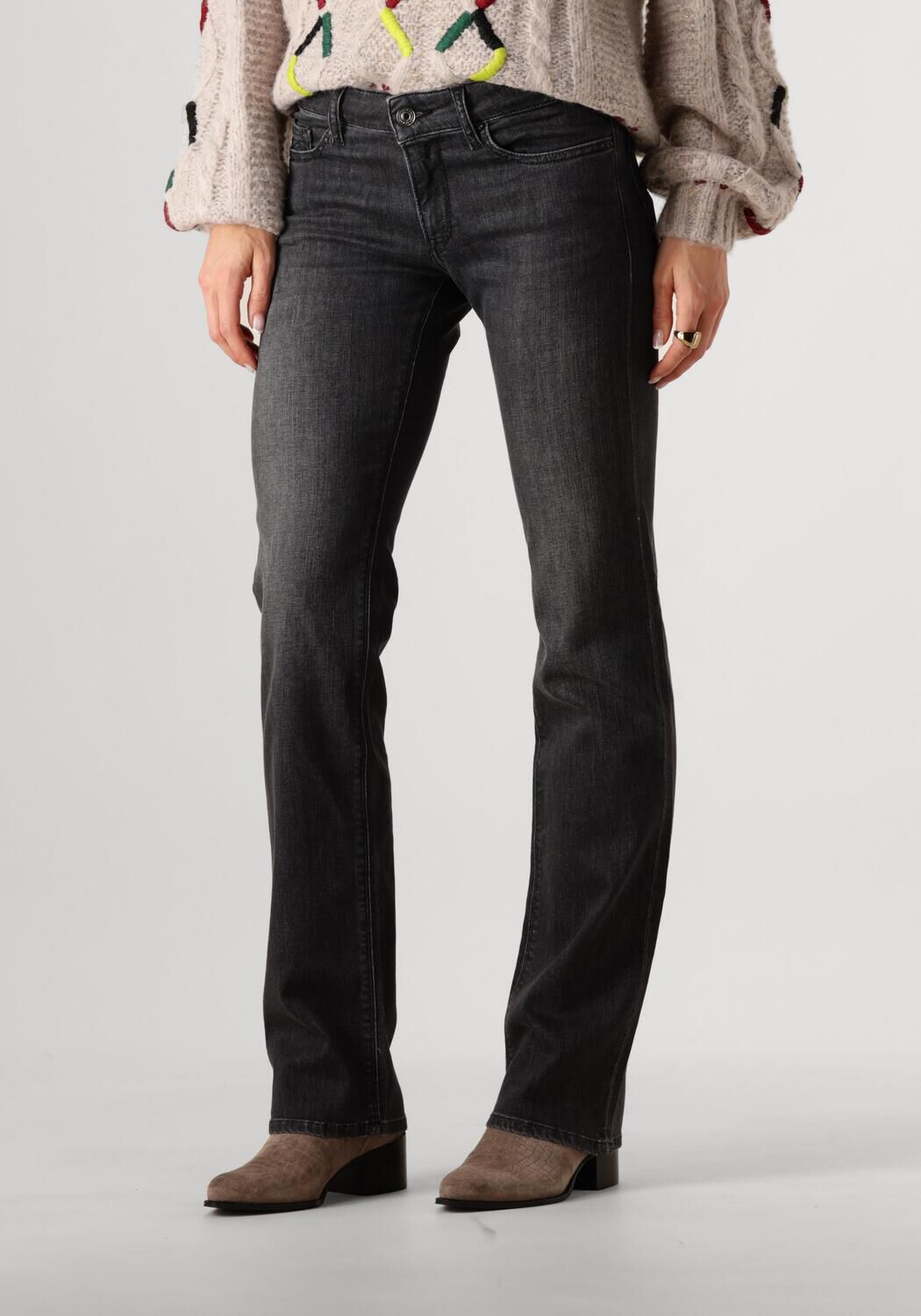 REPLAY Dames Jeans New Luz Bootcut Pants Donkergrijs