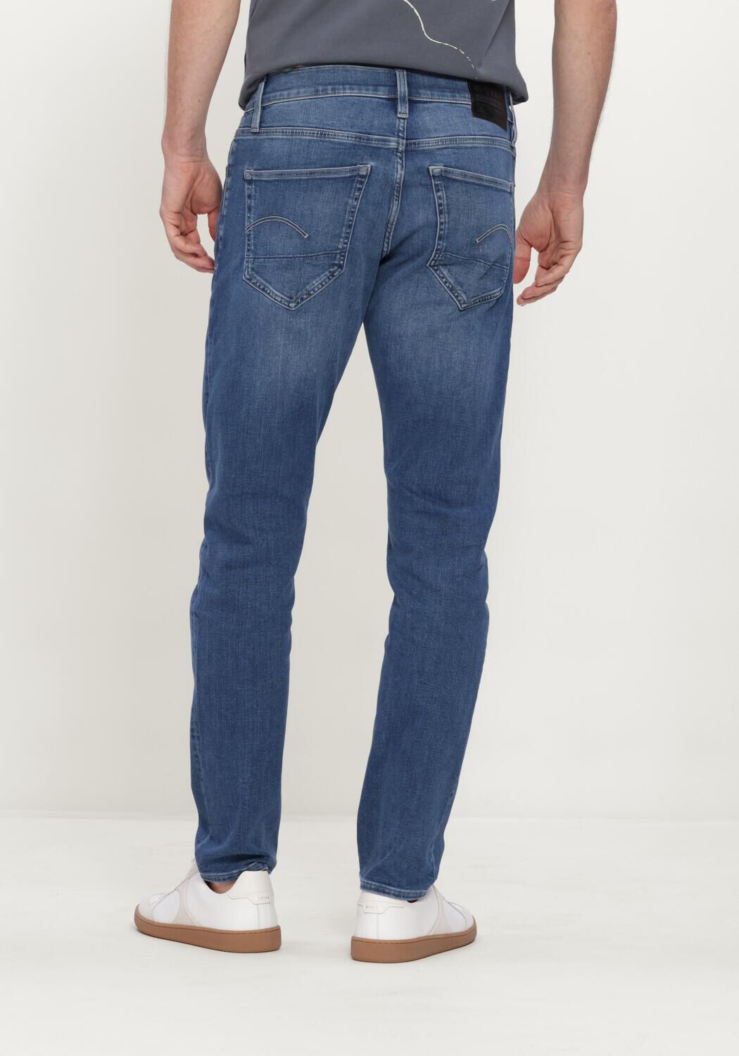 Blauwe G-STAR RAW Slim fit jeans 3301 SLIM - large
