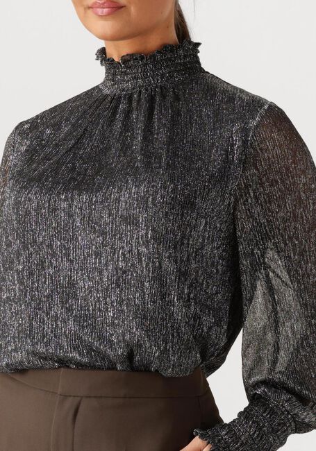 Donkergrijze MOS MOSH Top MMXIMENA GLAM LS BLOUSE - large