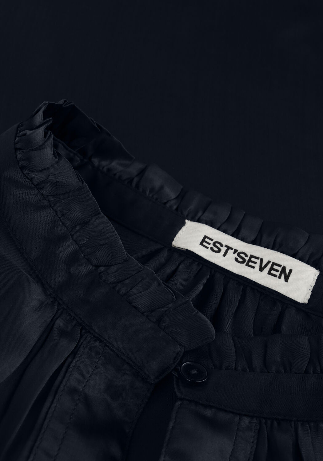 Donkerblauwe EST'SEVEN Blouses ELISE BLOUSE BAMBU - large