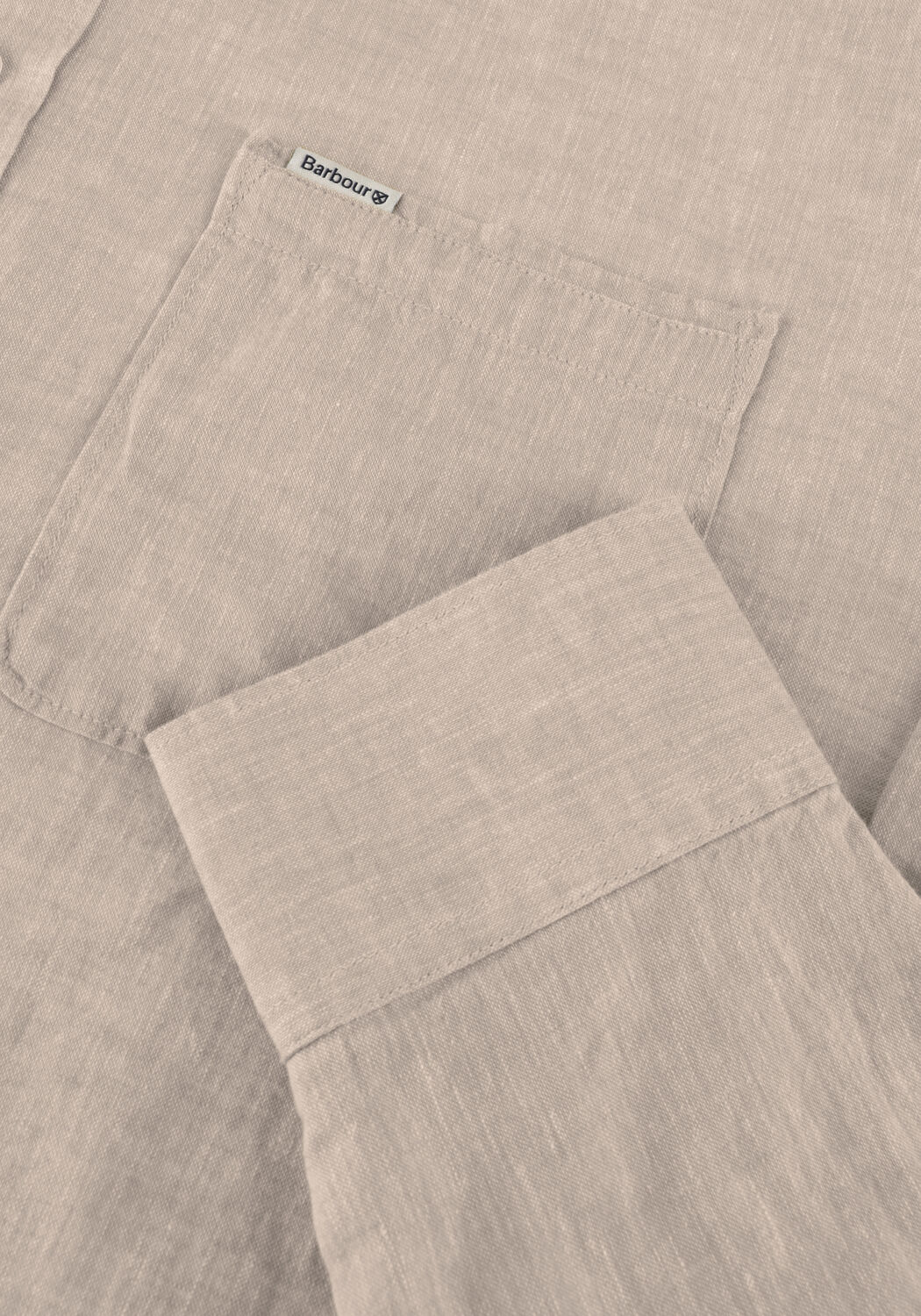 Ecru BARBOUR Casual overhemd NELSON TAILORED SHIRT - large