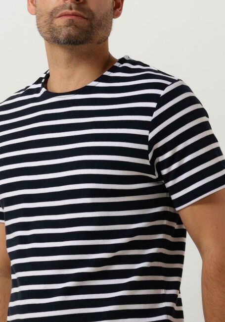 Blauwe SELECTED HOMME T-shirt SLHBRIAC STRIPE SS O-NECK TEE - large