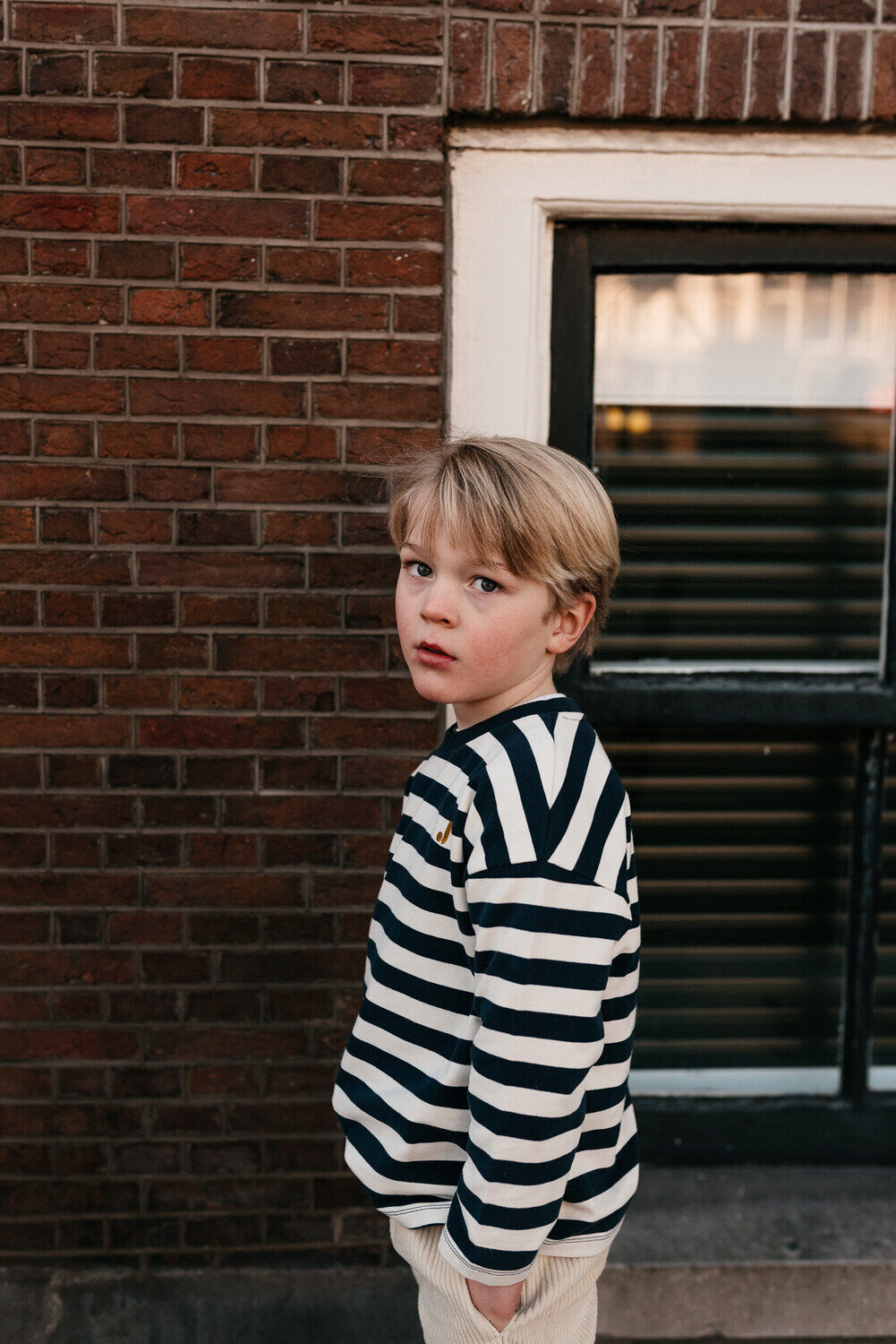 Multi JENEST T-shirt MOOS OVERSIZED LS T-SHIRT - large