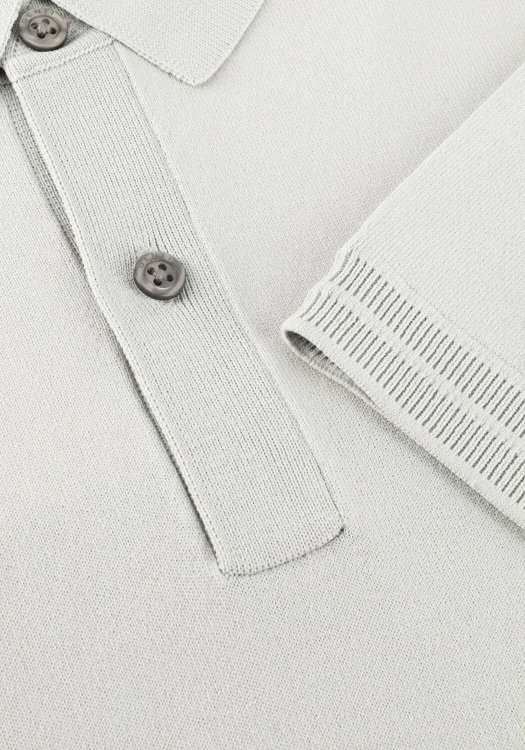 Lichtgrijze GENTI Polo POLO 2 BUTTON SS 1260 - large