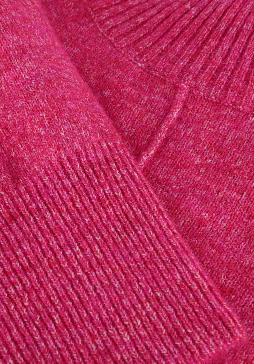 Fuchsia Y.A.S. Trui YASBALIS LS HIGH NECK KNIT - large
