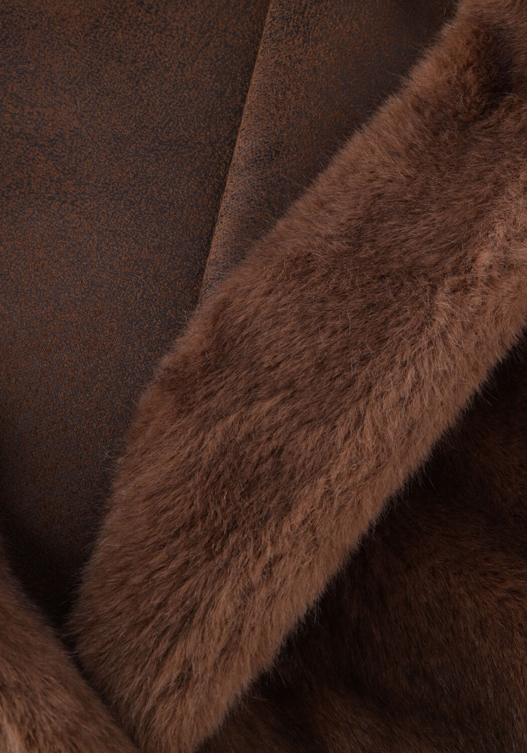 Bruine STUDIO AR Faux fur jas OLENA - large