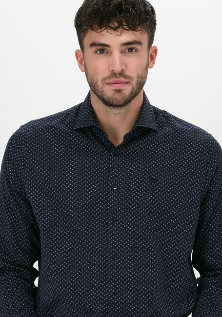 Donkerblauwe VANGUARD Casual overhemd LONG SLEEVE SHIRT PRINT ON POW - large