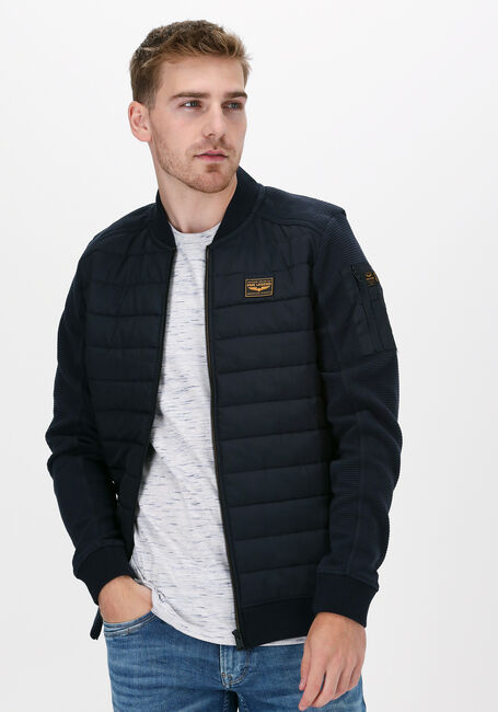 Blauwe PME LEGEND Jack ZIP JACKET OTTOMAN MIXED PADDE - large