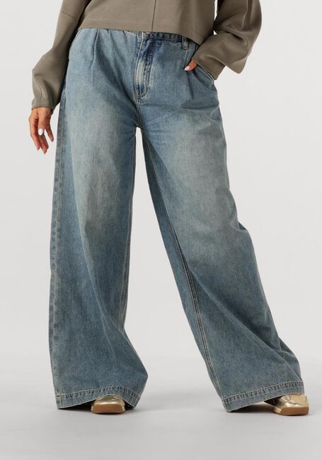 Olijf SUMMUM Wijde broek TROUSERS WASHED MODAL SCUBA - large