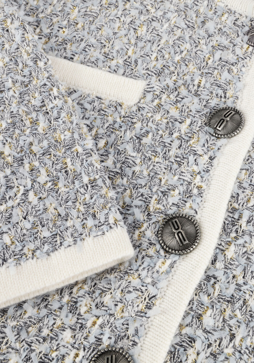 Blauwe GESTUZ Vest GZNALIN CARDIGAN - large