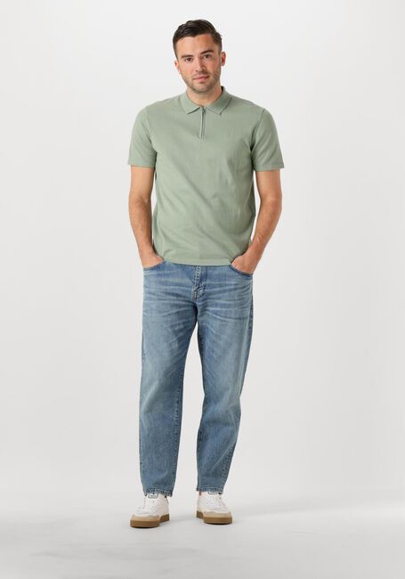 Groene DSTREZZED Polo DORIAN ZIP POLO - large