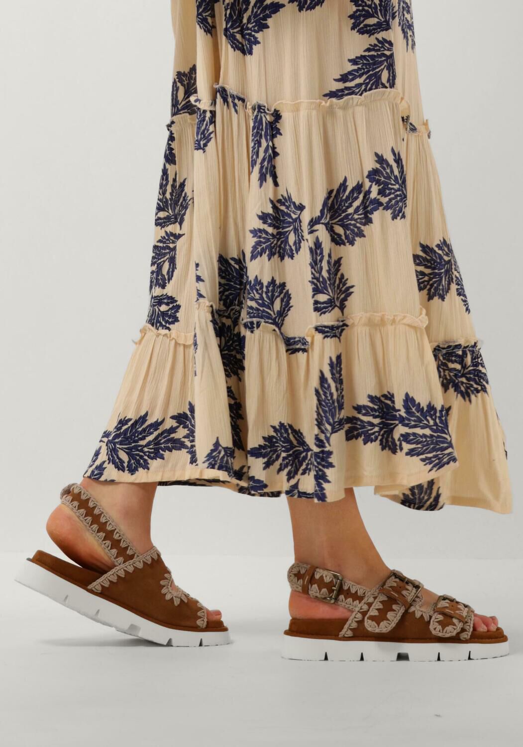 Cognac MOU Platte sandalen NEW BIO 02 - large