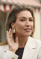 Creme OMODA ATELIER Oorbellen OM-DEARINGS X BO - medium