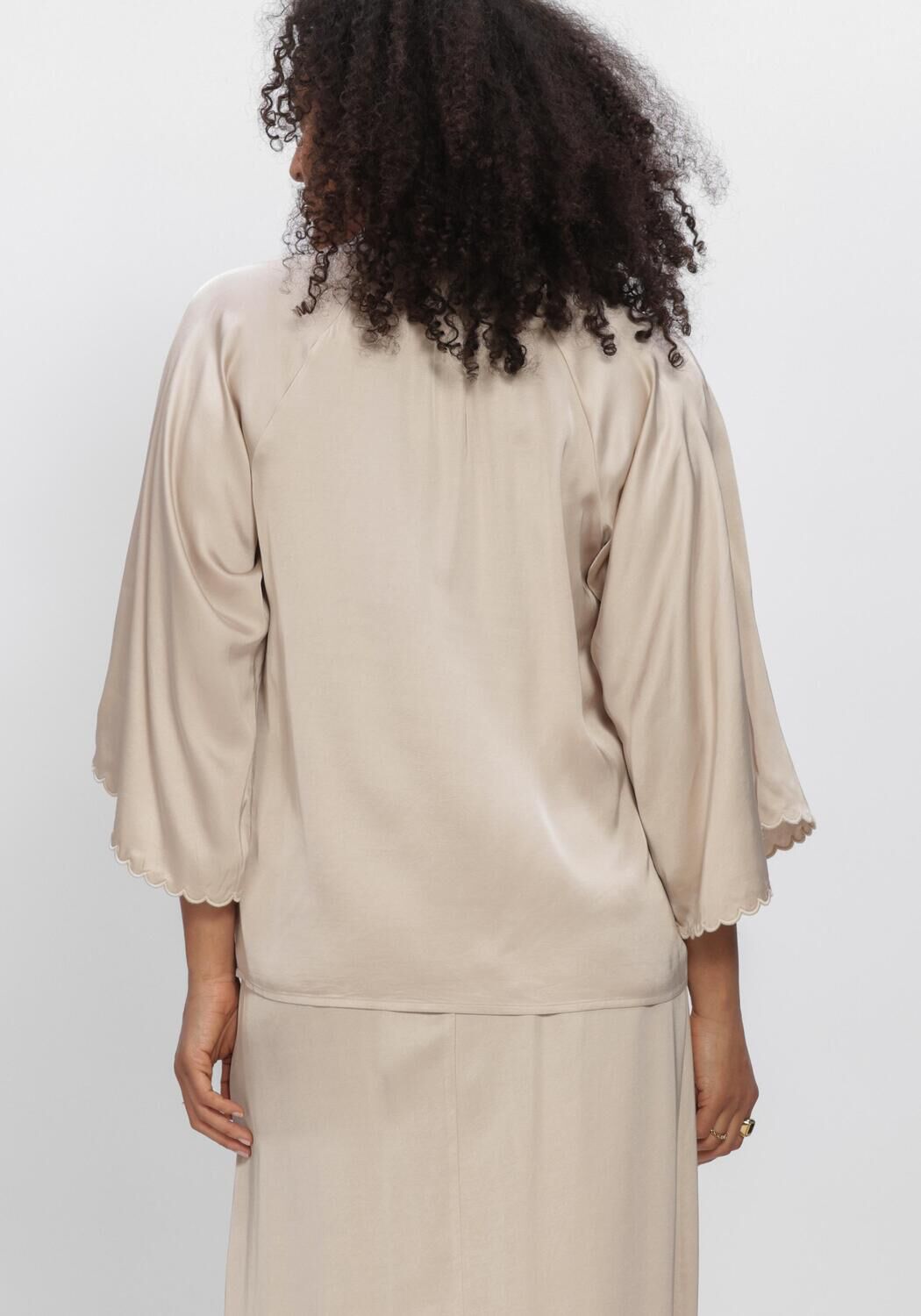 Beige BRUUNS BAZAAR Blouses WECKIABBWINNY BLOUSE - large