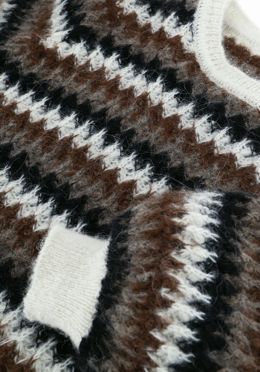 Bruine SECOND FEMALE Trui YOLANDA KNIT O-NECK - large