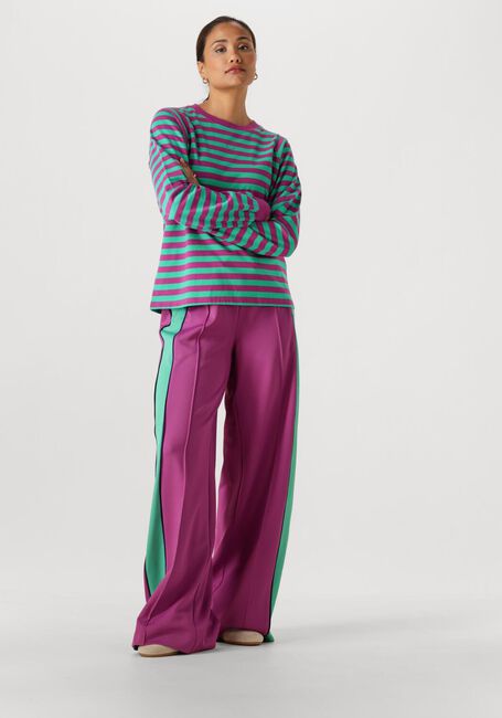 Paarse POM AMSTERDAM Broeken TRACKPANTS COLOURBLOCK WILD PURPLE - large