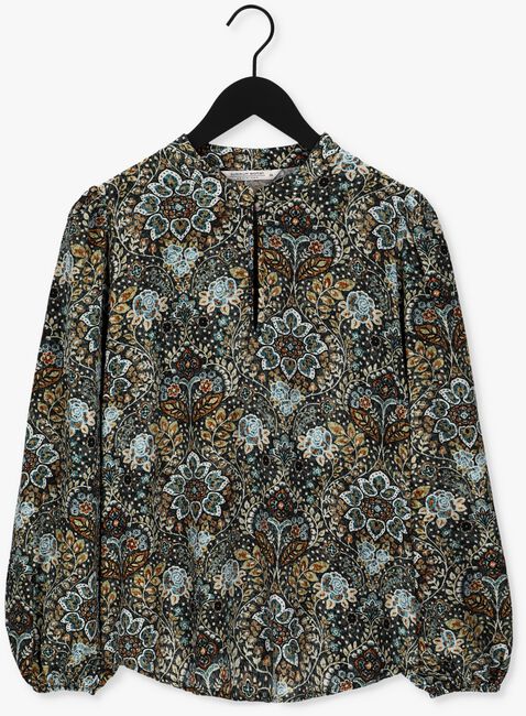 Witte SUMMUM Blouse TOP FLOWERS AND LEAVES - large