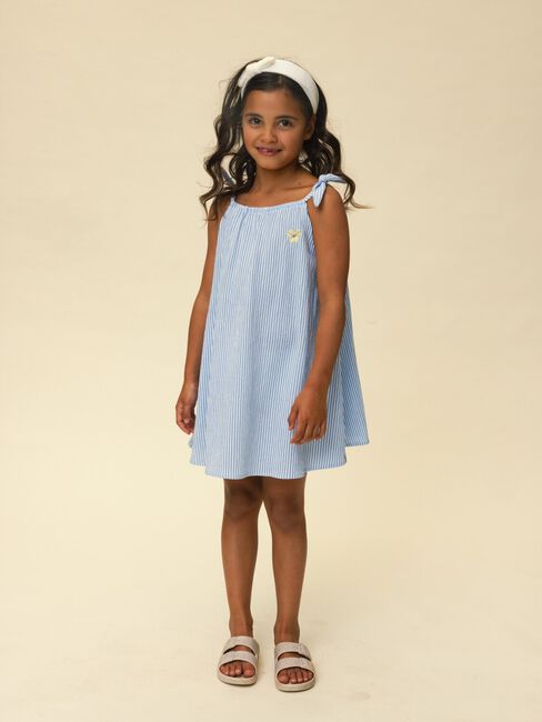 Blauwe LOOXS Little Mini jurk 2613-7870 - large