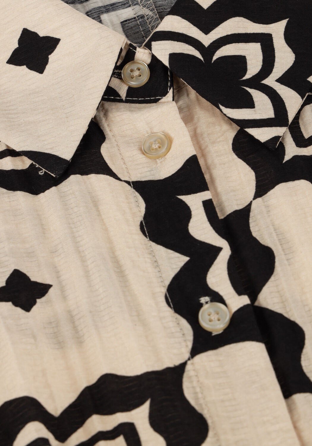 Beige OBJECT Mini jurk OBJELLA RE S/S SHORT DRESS 138 - large